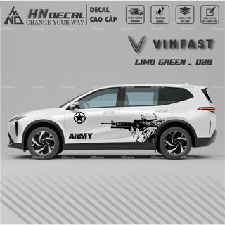 Decal dán xe LIMO GREEN -  Tem dán xe LIMO GREEN mẫu mới nhất nhiều màu sắc ( MẪU 028 )