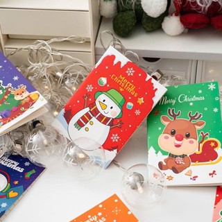 Combo 10 cuốn sổ A7 mini ghi chép dễ thương dùng làm quà tặng cho bé diệp lễ Giáng Sinh Noel Ý Nghĩa