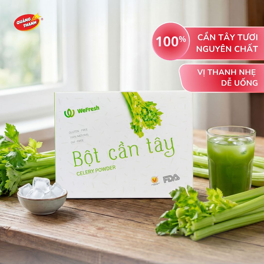 Product image Bột Cần Tây Sấy Lạnh Nguyên Chất Quảng Thanh Hộp 45g (15 x 3g) 3