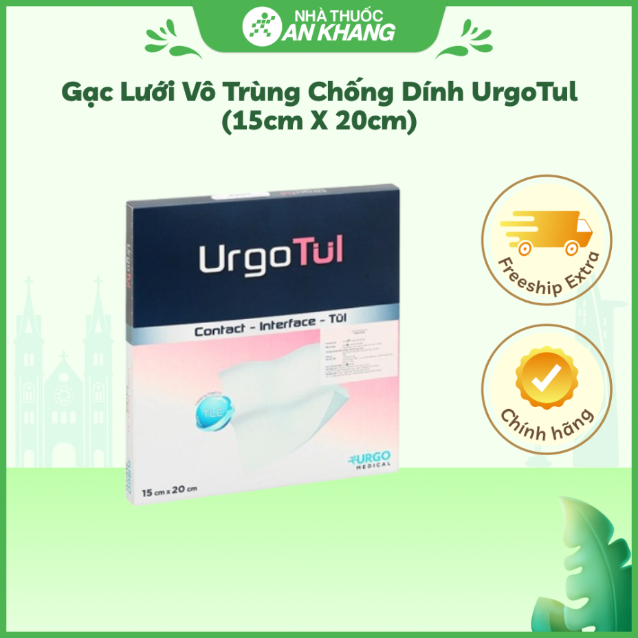 Gạc lưới vô trùng chống dính UrgoTul (15cm x 20cm)