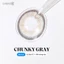 Kính áp tròng khoá ẩm 10H 3 Tháng Màu Xám Rêu CARASE, Lens cận CHUNKY GRAY