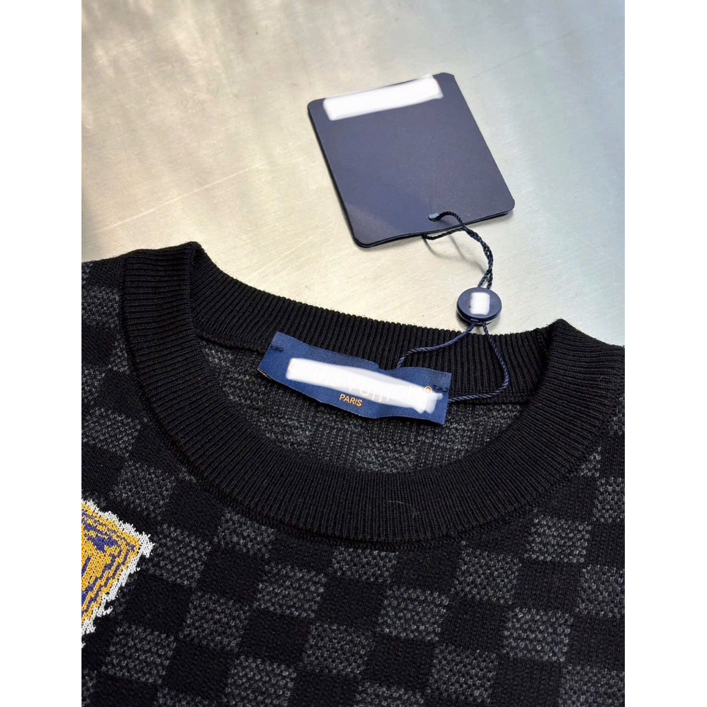 ⚡️[Hight Quality] Áo Phông Cổ Tròn Nam Nữ \/ Gr1den T Shirts - Điểm Nhấn Caro Đen Xám Nhỏ Phối Màu Cao Cấp Street Wear