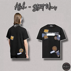 ⚡️[Hight Quality] Áo Phông Cổ Tròn Nam Nữ \/ Gr1den T Shirts - Điểm Nhấn Caro Đen Xám Nhỏ Phối Màu Cao Cấp Street Wear
