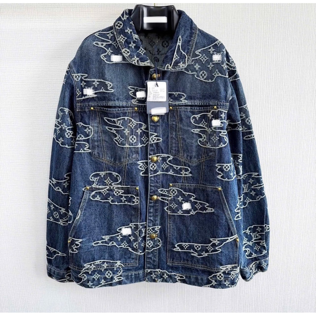 ⚡️[Hight Quality] Full Bộ Quần / Áo Denim \/ Mono Jacket - Điểm Nhấn Thêu Đồng Bộ Màu Sắc Tinh Tế Nam Nữ