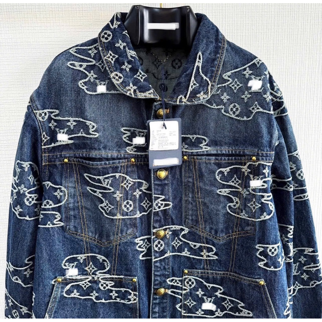 ⚡️[Hight Quality] Full Bộ Quần / Áo Denim \/ Mono Jacket - Điểm Nhấn Thêu Đồng Bộ Màu Sắc Tinh Tế Nam Nữ