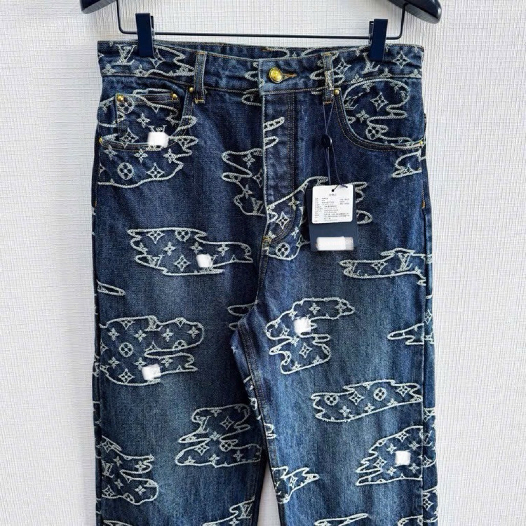 ⚡️[Hight Quality] Quần Jeans Nam Nữ \/ Sak1e Denim Pants - Điểm Nhấn Chữ Thêu Quanh Street Wear Loại 1