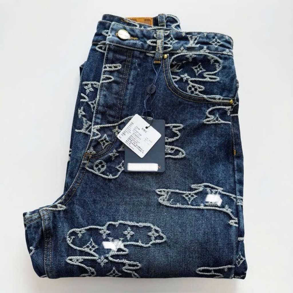 ⚡️[Hight Quality] Quần Jeans Nam Nữ \/ Sak1e Denim Pants - Điểm Nhấn Chữ Thêu Quanh Street Wear Loại 1