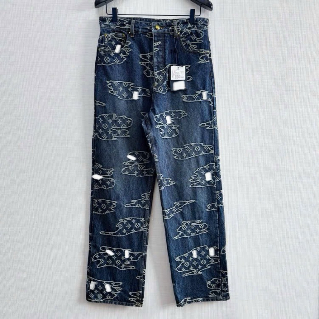 ⚡️[Hight Quality] Full Bộ Quần / Áo Denim \/ Mono Jacket - Điểm Nhấn Thêu Đồng Bộ Màu Sắc Tinh Tế Nam Nữ