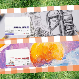 [Hỏa tốc HCM] Giấy chuyên dùng luyện thi và học mỹ thuật Happy Ingres 110gsm,220gsm (xấp 10 tờ)