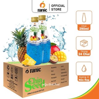 [Thùng x24 Chai] Nước Trái Cây Hạt Chia Bổ Dưỡng Panie Juice Việt Nam Chai 290ml