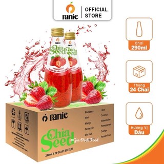[Thùng x24 Chai] Nước Trái Cây Hạt Chia Bổ Dưỡng Panie Juice Việt Nam Chai 290ml