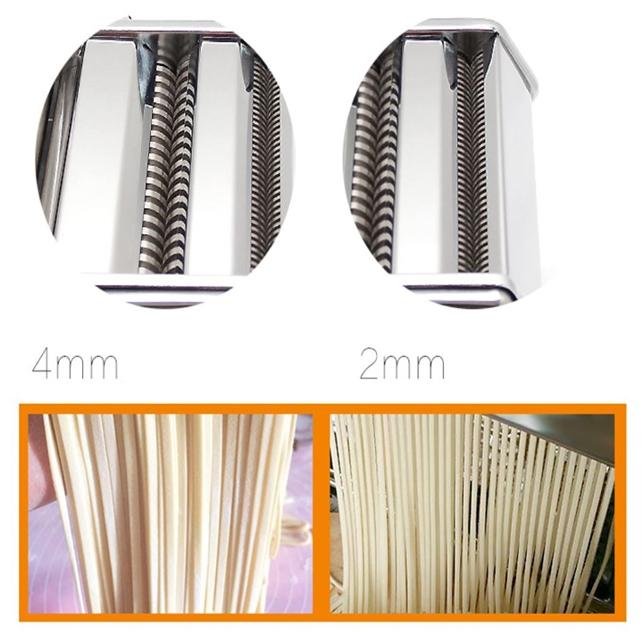 Máy cán mỏng bột 2 lưỡi dao có điều chỉnh dày mỏng 5 cấp độ thuận tiện