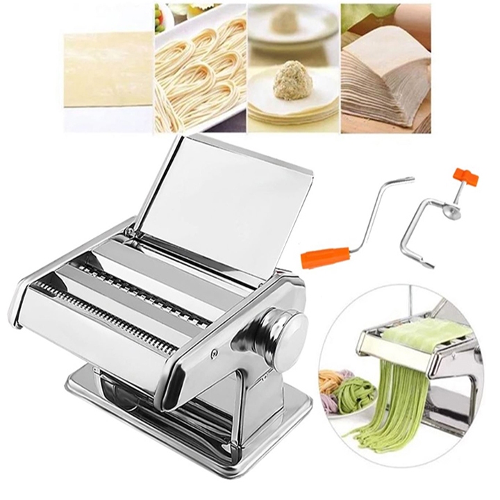 Máy cán mỏng bột 2 lưỡi dao có điều chỉnh dày mỏng 5 cấp độ thuận tiện