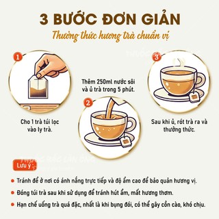 Trà bồ công anh túi lọc, bịch 30 tép x 3g - Lãn Ông