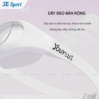 Kính bơi YOUYOU khung lớn chống mờ chống nước dây silicone mềm kính bơi nam nữ cao cấp - KB6112