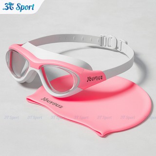 Kính bơi YOUYOU khung lớn chống mờ chống nước dây silicone mềm kính bơi nam nữ cao cấp - KB6112
