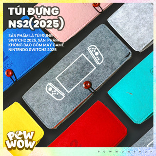 [Mới 2025] SWITCH2 Túi Đựng Bảo Vệ Nintendo Switch 2 Vải Nỉ Dạ Felt Dày Dặn Phong Cách Tối Giản Kèm Ngăn Thẻ Game