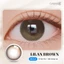 Kính áp tròng khoá ẩm 10H 3 Tháng Màu Nâu Sữa Ánh Xám CARASE, Lens cận LILAN BROWN