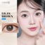 Kính áp tròng khoá ẩm 10H 3 Tháng Màu Nâu Sữa Ánh Xám CARASE, Lens cận LILAN BROWN