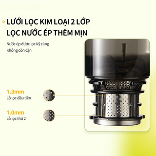 Máy Ép Chậm Bear 0,8L SJ-4H01U (YZJ-F01D6) Làm Nước Ép Trái Cây Rau Củ Quả,Làm Kem,Bảo Hành 18 Tháng