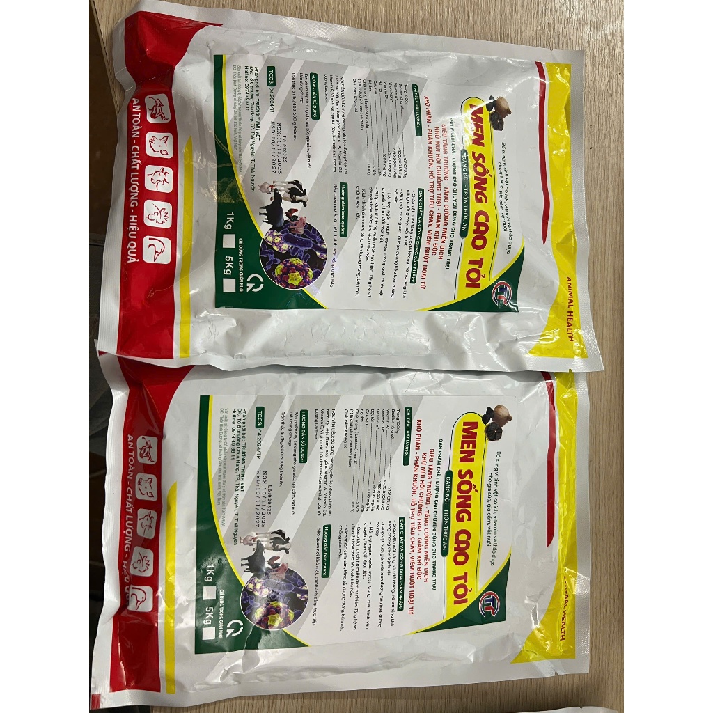Men cao tỏi cao cấp 1kg trộn thức ăn cho gà, vịt, heo hỗ trợ tiêu hóa, hấp thu tốt, tăng đề khá ng