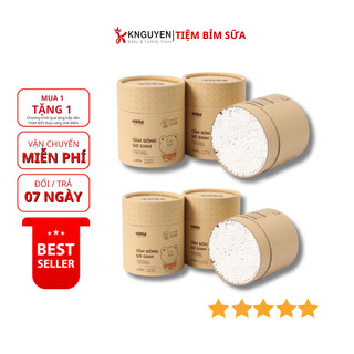 Bông tăm TOBE đầu nhỏ cho bé sơ sinh 400 chiếc [ TO BÉ MADE IN VIỆT NAM CHÍNH HÃNG ]