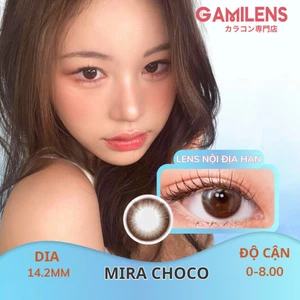 Lens mắt MIRA CHOCO giãn nhẹ dòng nội địa Hàn Gamilens (Giảm giá 35k khách hàng mới)