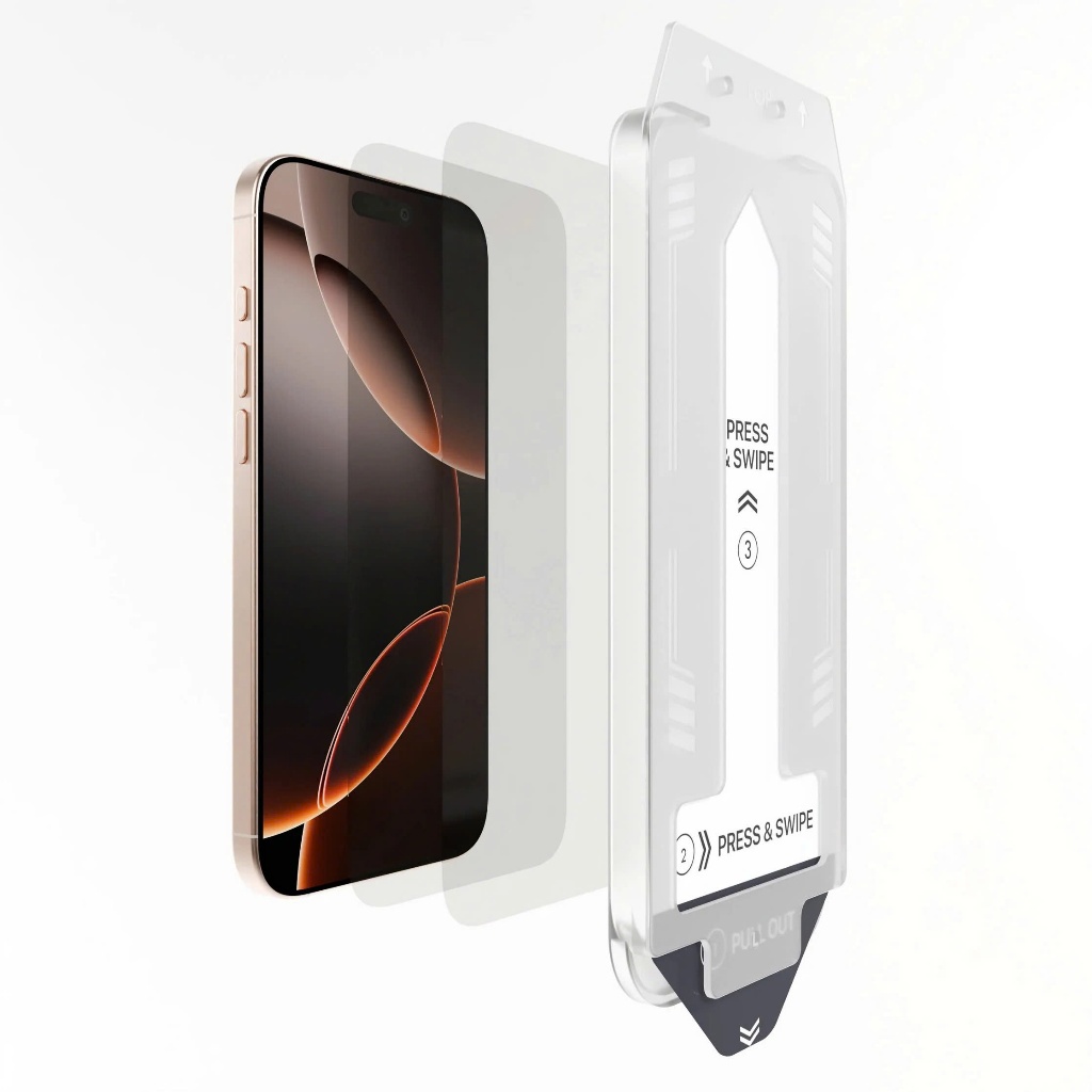 Combo Ốp lưng & Kính cường lực iPhone 16 Series SLIMCASE - Siêu mỏng, Không ố, Chống nhìn trộm, Kèm khung dán.
