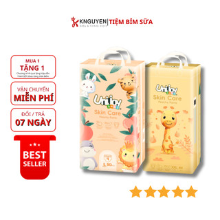 Tã/bỉm UNIJOYBABY Quần/Dán Unijoy Skin Care cao cấp, chống tràn chuyên đêm dành cho bé yêu 0-35kg