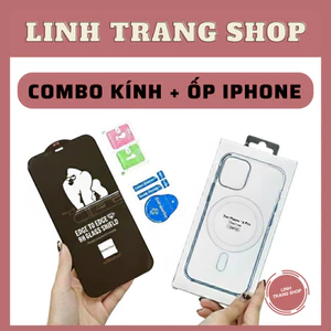 Kính Cường Lực + Ốp iPhone Trong Suốt(LƯU Ý BÓC SEAL CẢ 2 MẶT TRƯỚC KHI DÙNG)- KINGKONG Full Màn Hình