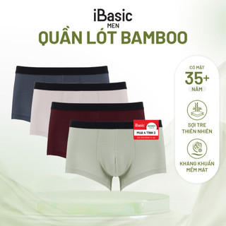 Quần lót nữ, quần lót nam vải bamboo kháng khuẩn mềm mại combo pack 4 tiết kiệm