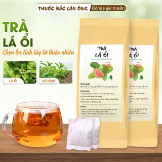Trà búp ổi túi lọc, trà lá ổi non, bịch 30 túi lọc x 3g, đậm vị trà, tốt cho sức khỏe - Lãn Ông