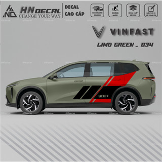 Decal dán xe LIMO GREEN -  Tem dán xe LIMO GREEN mẫu mới nhất nhiều màu sắc ( MẪU 034 )