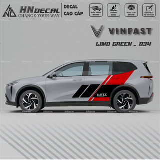 Decal dán xe LIMO GREEN -  Tem dán xe LIMO GREEN mẫu mới nhất nhiều màu sắc ( MẪU 034 )