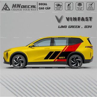 Decal dán xe LIMO GREEN -  Tem dán xe LIMO GREEN mẫu mới nhất nhiều màu sắc ( MẪU 034 )