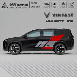 Decal dán xe LIMO GREEN -  Tem dán xe LIMO GREEN mẫu mới nhất nhiều màu sắc ( MẪU 034 )