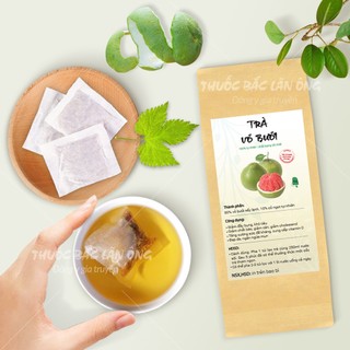 Trà vỏ bưởi túi lọc, giúp cải thiện mái tóc, óng mượt, đen bóng, tốt cho sức khỏe - Lãn Ông