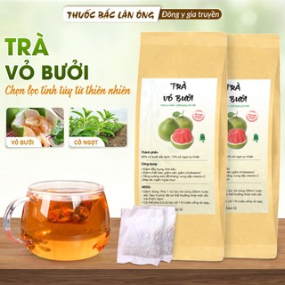 Trà vỏ bưởi túi lọc, giúp cải thiện mái tóc, óng mượt, đen bóng, tốt cho sức khỏe - Lãn Ông
