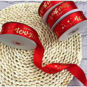 Cuộn Dây RUY BĂNG Happy New Year – trang trí sang xịn cho mùa lễ