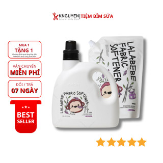 Nước xả thuần chay Lalabebe K-mom Hàn Quốc chai 1700ml/túi 1300ml