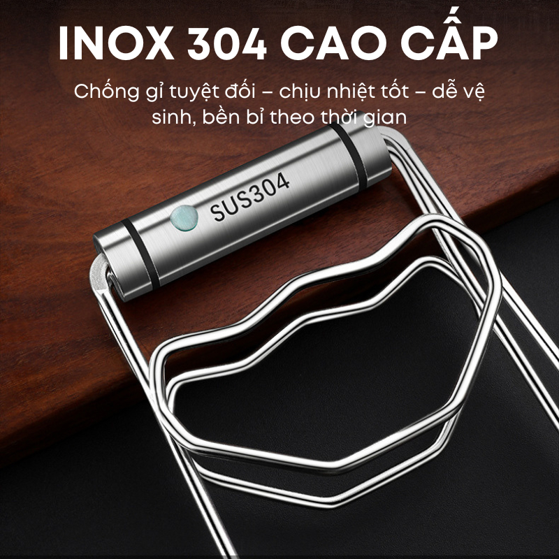 Bộ Kẹp Nhấc Nồi Bát Đĩa Inox 304 KOOBEE – Kẹp Chống Nóng Nguyên Khối, Kẹp Đa Năng Nhà Bếp Cao Cấp | 345