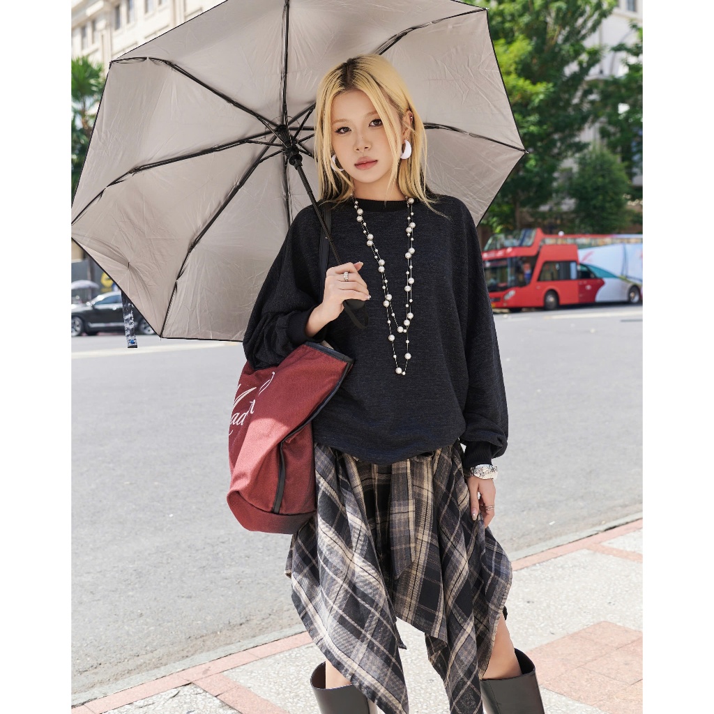 MADMIND Áo Nỉ Sweater Nam Nữ Tay Dài D13 - Màu Đen Muối Tiêu, Xám Muối Tiêu, Xám Trắng | BigBuy360 - bigbuy360.vn