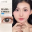 Kính áp tròng khoá ẩm 10H 3 Tháng Màu Nâu Phối Vân Tro Vàng Ánh Xám CARASE, Lens cận HAZEL CHOCO