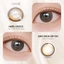 Kính áp tròng khoá ẩm 10H 3 Tháng Màu Nâu Phối Vân Tro Vàng Ánh Xám CARASE, Lens cận HAZEL CHOCO