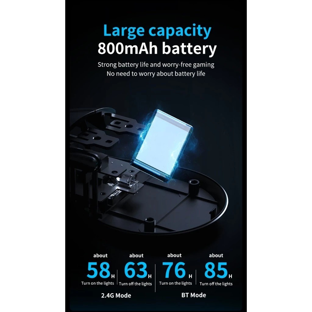 Chuột Gaming Không Dây AJ179 V2 MAX - 3 Mode Kết Nối - PAW3311 - 1000Hz - 12000 DPI - App tùy chỉnh | BigBuy360 - bigbuy360.vn