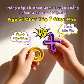 Đồ Chơi XO Thế Hệ Mới Bản Nâng Cấp - Đồ Chơi Giải Trí Rèn Luyện Tư Duy Logic Chiến Lược Đấu Trí, Gắn Kết Cha Mẹ Và Bé