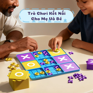 Đồ Chơi XO Thế Hệ Mới Bản Nâng Cấp - Đồ Chơi Giải Trí Rèn Luyện Tư Duy Logic Chiến Lược Đấu Trí, Gắn Kết Cha Mẹ Và Bé