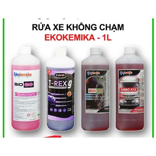 Dung Dịch Rửa Xe Không Chạm, Nước Rửa Xe Ekokemika Bio 1L SIÊU BÓNG, SIÊU SẠCH Tặn kèm 5 gói viên sủi lau kính