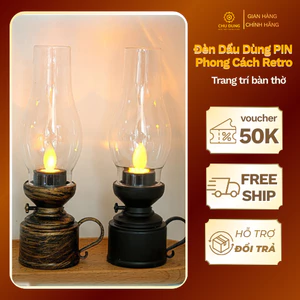 ĐÈN DẦU PIN, ĐÈN DẦU PHONG CÁCH RETRO ,ĐÈN NGỦ ĐÈN TRANG TRÍ TIỆC PARTY DÃ NGOẠI NGOÀI TRỜI