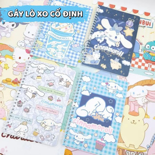 Sổ Tay Lò Xo hoạt hình A5 – Vở Mẫu Hoạt Hình 60 Trang vở kẻ ngang Cute, Giúp Ghi Chép Gọn Gàng Ngăn Nắp